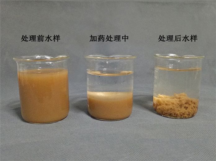 造纸污水絮凝剂烧杯选型实验